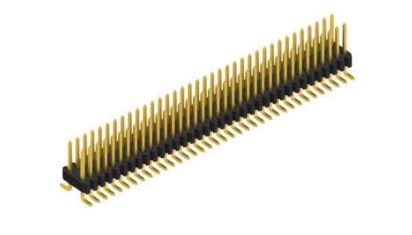 SLV W 2 SMD 048 72 G | 1.27mmピッチ ピンヘッダー2列 72ピン連結　Fischer Elektronik