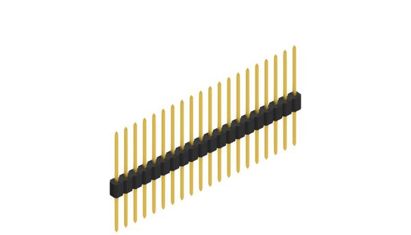 SLM-N-1-117-20-G | 1.27mmピッチ ピンヘッダー 20ピン連結（0.3mm角ピン） Fischer Elektronik