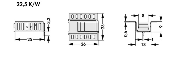 Fischer Elektronik FK  266 MI 220 H クリップオンヒートシンク (銅）