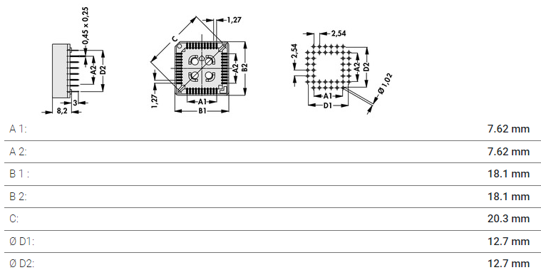 PLCC28ソケット