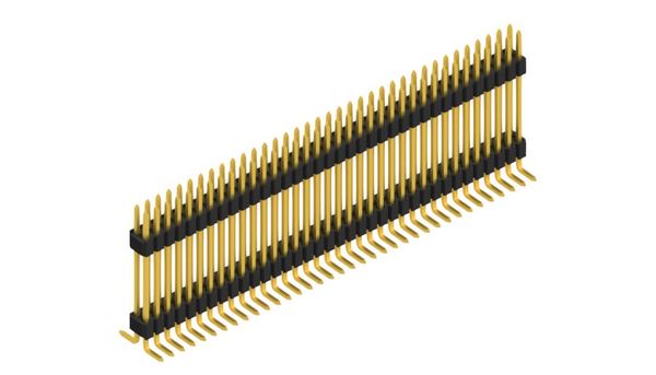 SLV-W-10-SMD-127-72-G | 1.27mm x 1.27ピッチ 段重ね用ピンヘッダー 2列 72ピン