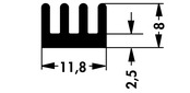 ICK SMD H 表面実装デバイス用ヒートシンク