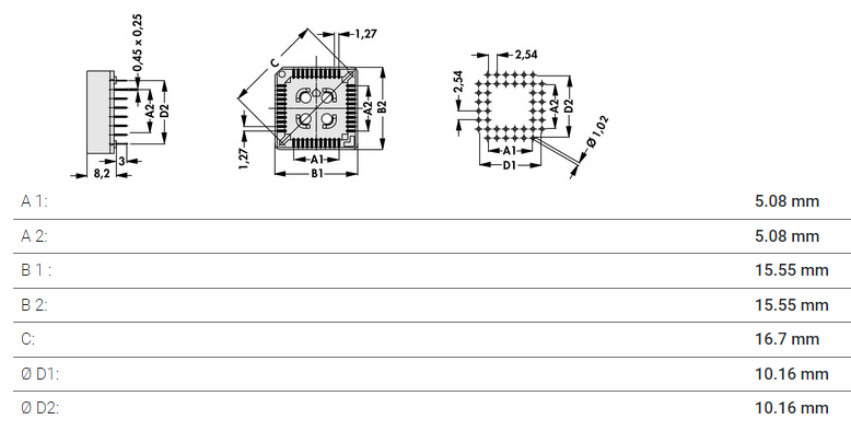 PLCC20ソケット