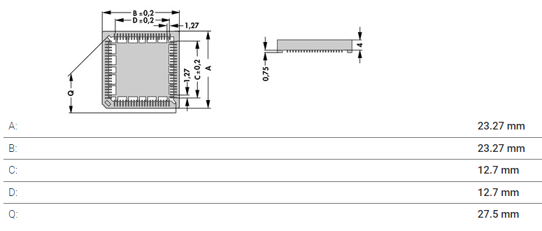 PLCC44SMD ソケット