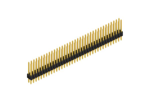 SLV-W-4-036-72-G | 1.27mmピッチ スルーホール用ピンヘッダー 2列 72ピン（0.4mm角ピン） Fischer Elektronik