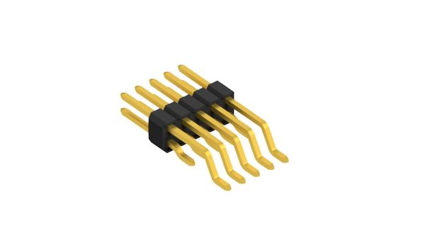 SLV W 5 SMD  表面実装用ピンヘッダ1.27mmピッチ ライトアングル 2列 (1.27mm x 1.27mm）