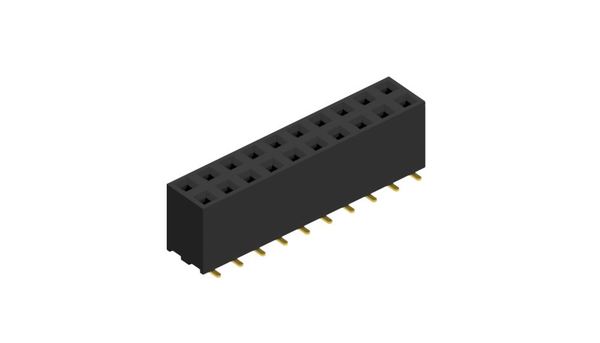 スルーホールピン支持用SMTメスコネクタ「BL 2 SMD BE」Fischer Elektronik