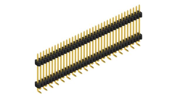 SLV-W-9-SMD-127-36-G | 1.27mmピッチ 段重ね用ピンヘッダー 36ピン Fischer Elektronik