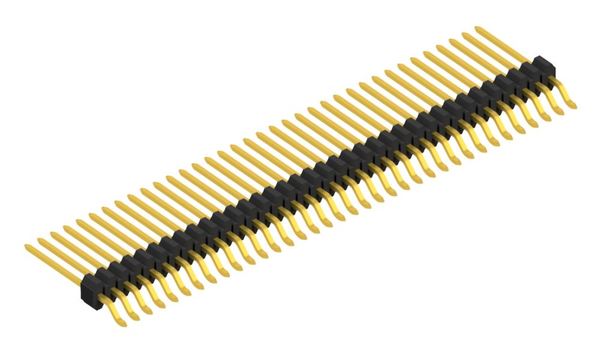 SLV W 3 SMD 073 36 G | 1.27mmピッチ ピンヘッダー 36ピン連結 ライトアングル　Fischer Elektronik