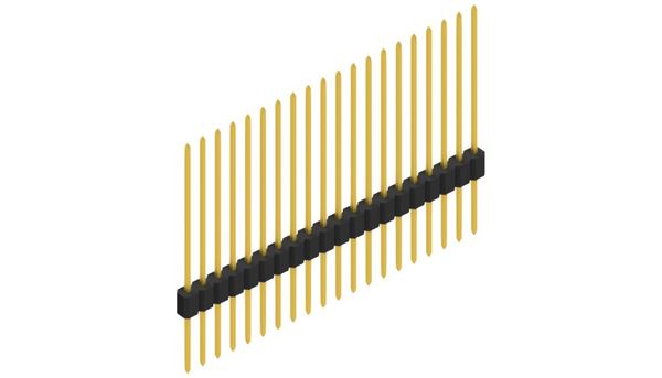 SLM-N-11-117-20-G | 1.27mmピッチ ピンヘッダー 20ピン連結（0.3mm角ピン） Fischer Elektronik