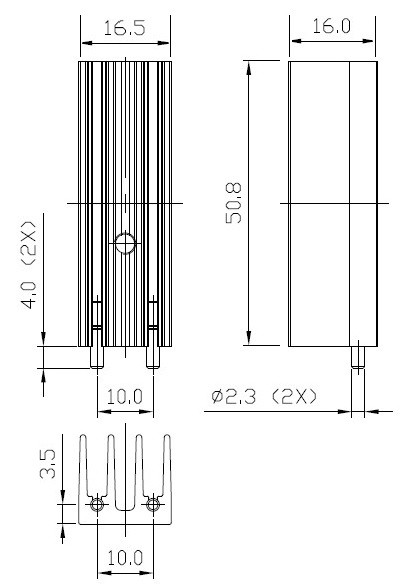 JBHAE5303 基板取付用ヒートシンク