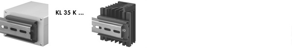 KL 35 K Fischer Elektronik ヒートシンク取り付けクリップ 35mmDINレール用