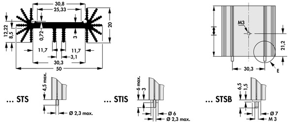 SK459 基板取付用ヒートシンク