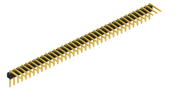 SL 3 080 36 G | 2.54mmピッチ ピンヘッダー 36ピン連結 ライトアングル　Fischer Elektronik