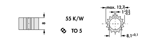 SKK 58 クリップオンヒートシンク Fischer Elektronik