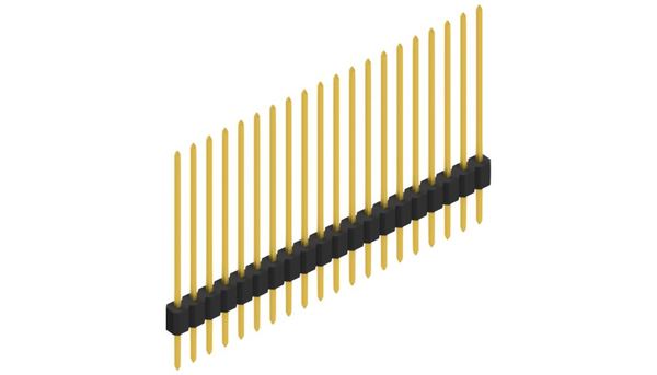 SLM-N-1-117-20-G | 1.27mmピッチ ピンヘッダー 20ピン連結（0.3mm角ピン） Fischer Elektronik