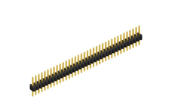 SLV-W-2-036-72-G | 1.27mm x 2.54mmピッチ スルーホール用ピンヘッダー 2列 72ピン（0.4mm角ピン） Fischer Elektronik