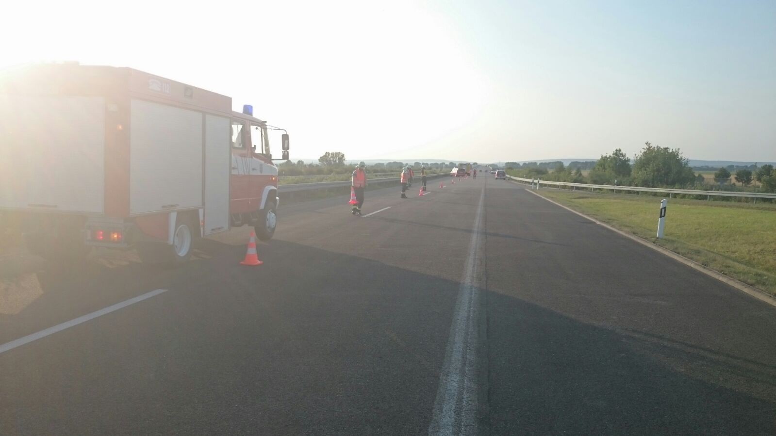 Ausbildung auf der BAB 71 - Freiwillige Feuerwehr Kölleda