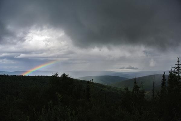  «Ein Hoffnungsschimmer auf dem Top of the World Highway.» 