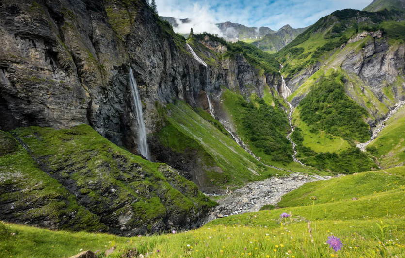 Das Weisstannental (SG) ist für seine Wasserfälle berühmt.