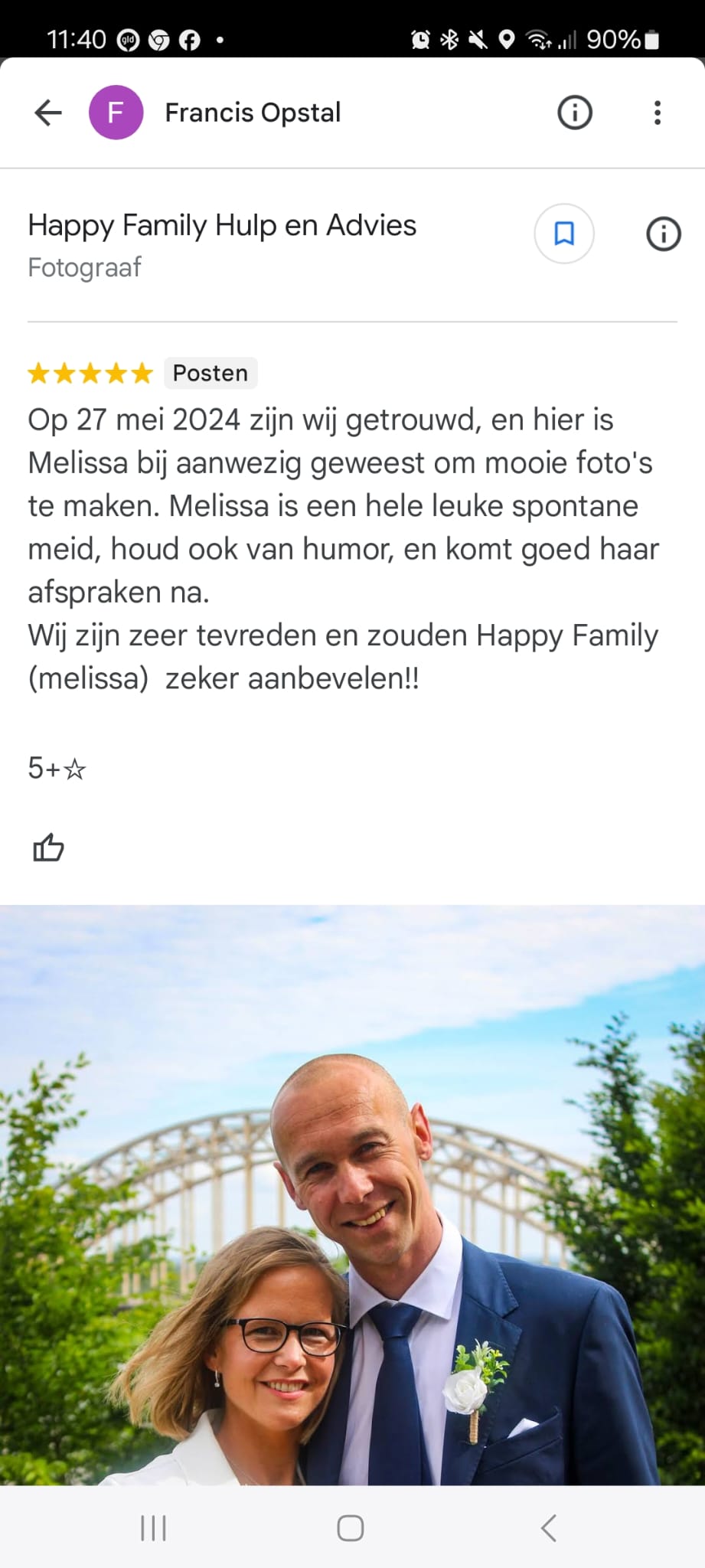 Review Huwelijksfotoshoot 27 mei 2024 