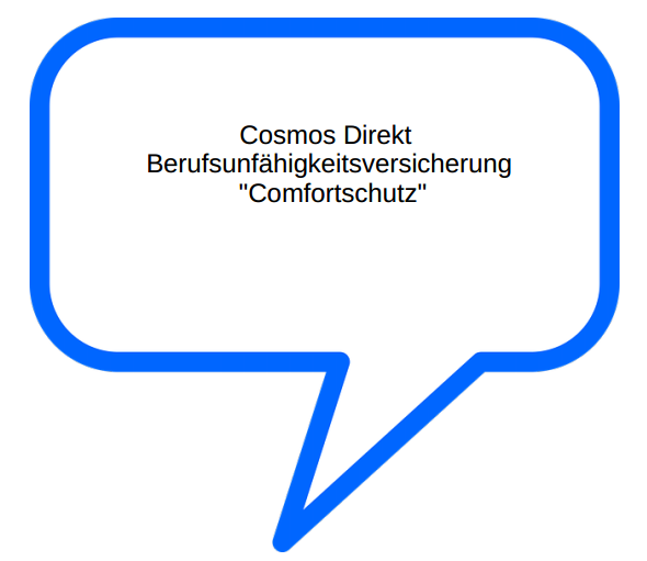 Cosmos Direkt Berufsunfahigkeitsversicherung Comfortschutz Fur 10 94 Euro Im Monat Comfort Zum Gunstigen Preis Versicherungsmakler Borchardt