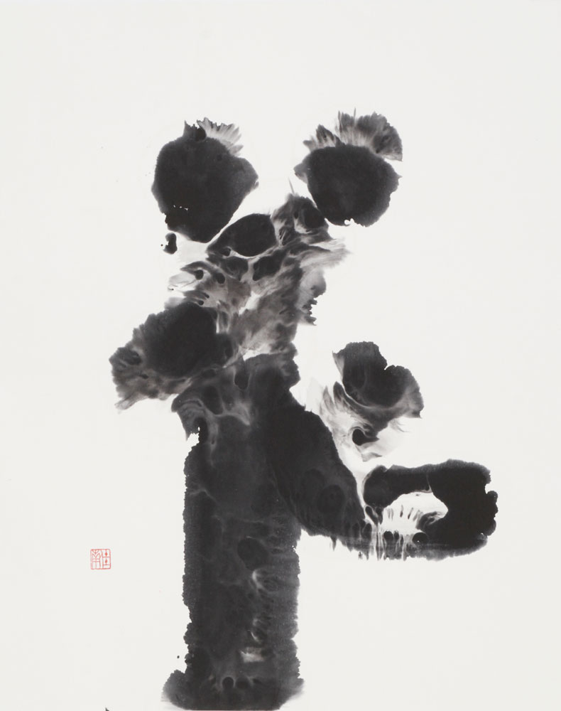 細谷南明「花が咲く～パリにて」88×70cm