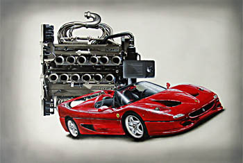 Ferrari F50 – Acryl mit Airbrush