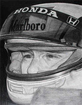 Ayrton Senna – Bleistift