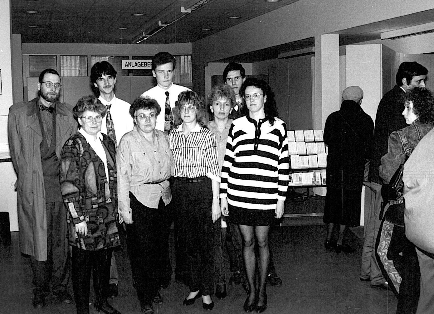 Kollegium in der Geschäftsstelle Markt 20 - 1992