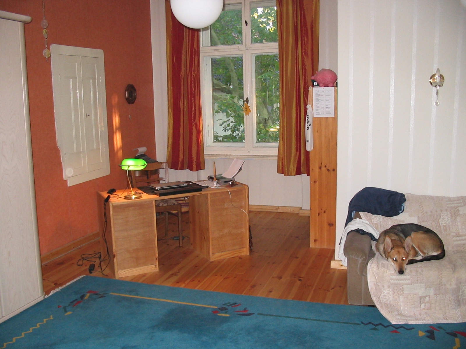 Arbeitszimmer mit Hündin "Mila" - 2008