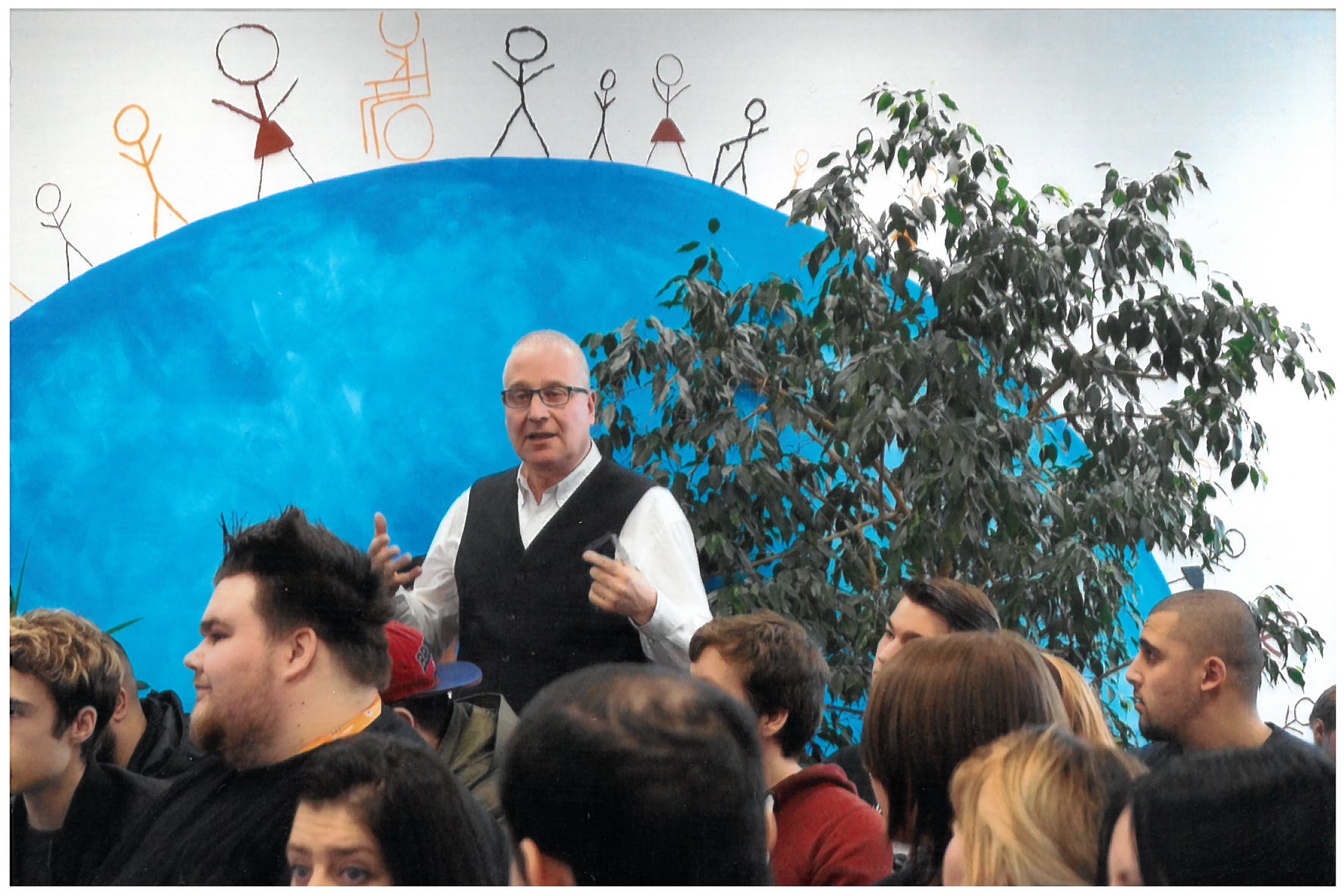 Diskussionsrunde in der Annedore Leber Oberschule Britz - 2018