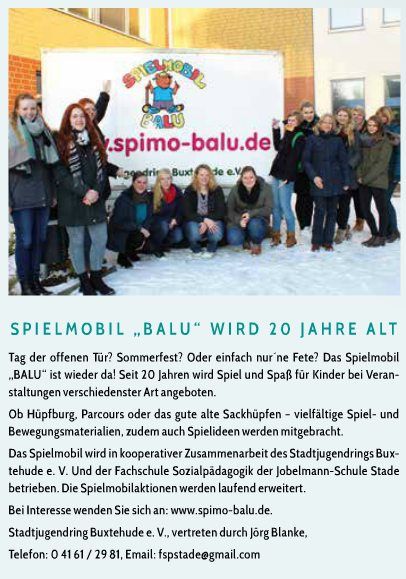 Stader Brise Ausgabe April/Mai/Juni 2016