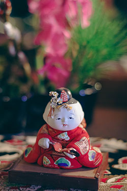 36.　お正月,新年,日本,和服,人形,