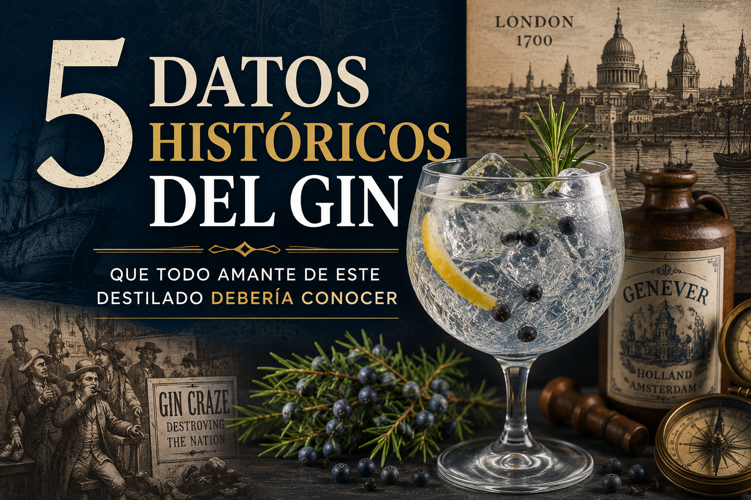 5 datos históricos del gin que todo amante de este destilado debería conocer