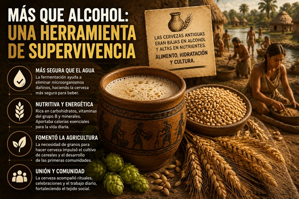 La cerveza más que alcohol: una herramienta de supervivencia