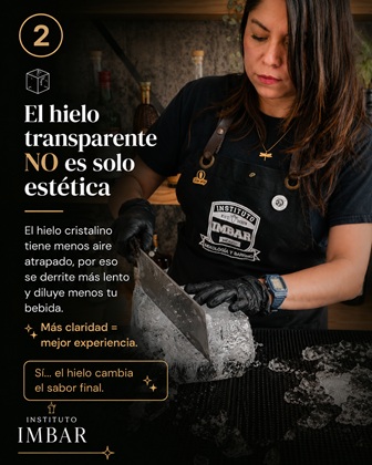 El hielo transparente no es solo estetica