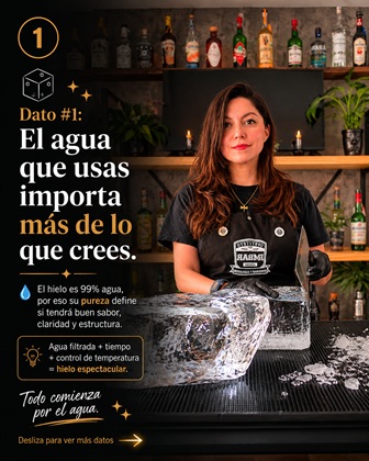 El agua es lo mas importante en el hielo