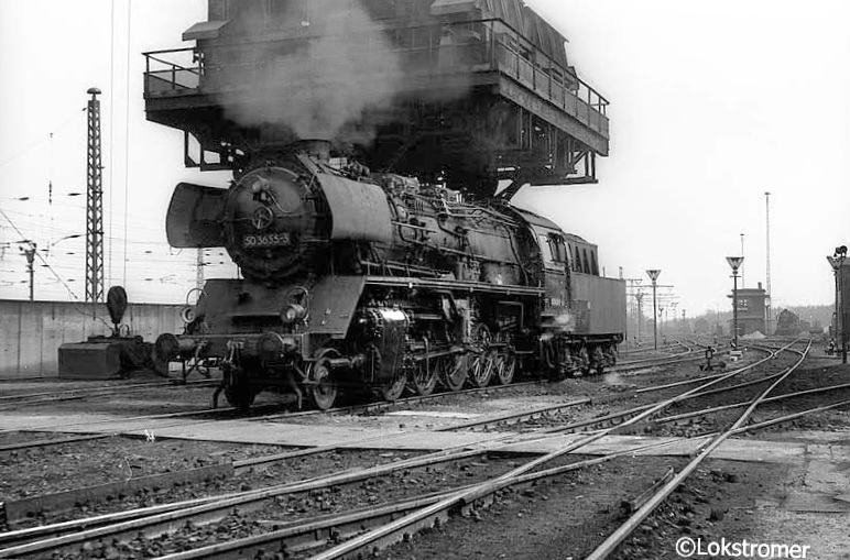 DR 50 3655 im Bw Karl-Marx-Stadt-Hilbersdorf am 07.04.1984
