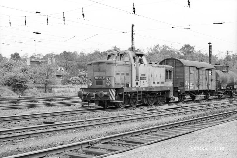 DR 106 129 in Roßlau/Elbe am 23.05.1982