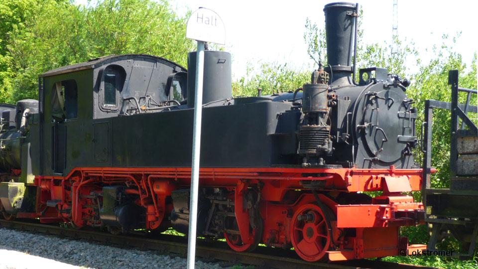 99 1594 der DR in Putbus am 22. Juli 2014