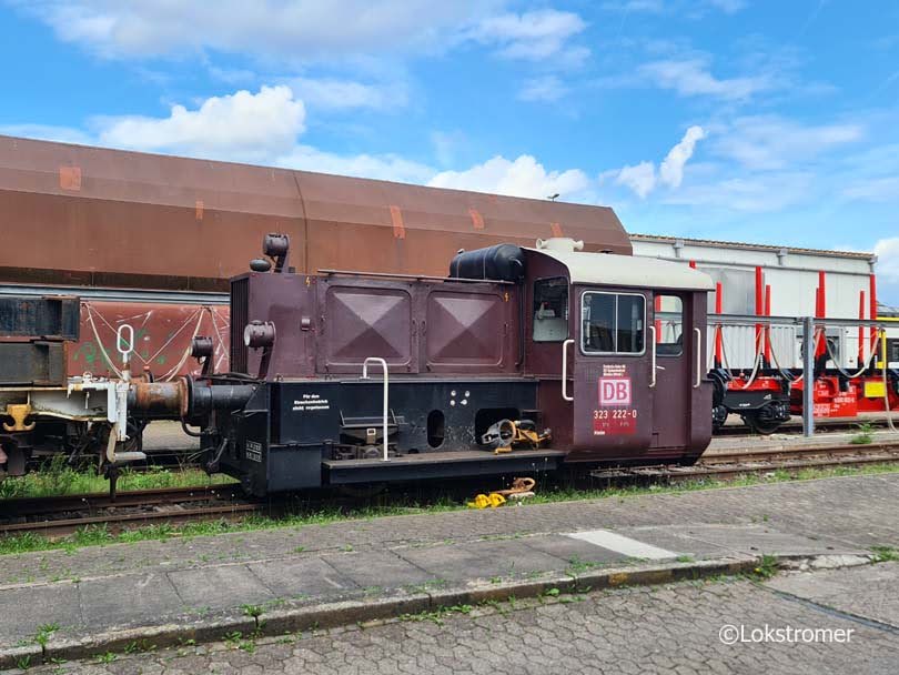 DB 323 222 bei DB Systemtechnik in Minden am 17.05.2023