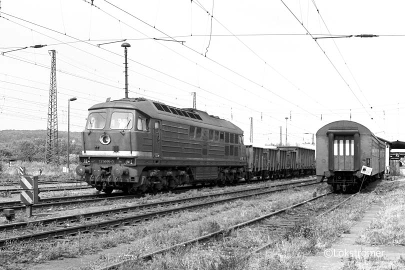 DR 131 015 in Naumburg/Saale am 08.08.1990