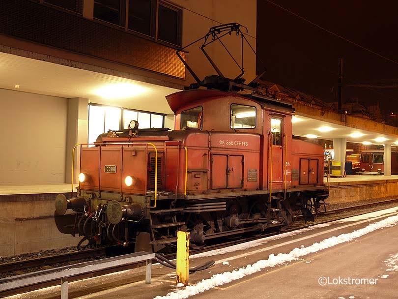 SBB Ee3/3 16388 war am 15.12.2009 in St. Gallen HB alltäglich im Bahnhofsverschub.