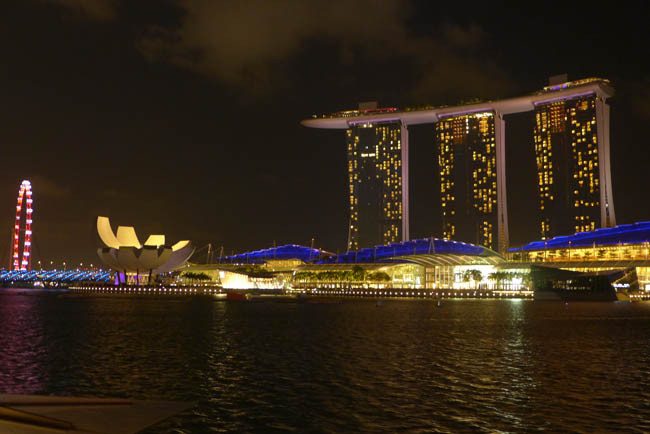 Singapur Marina Bay Sands Nacht