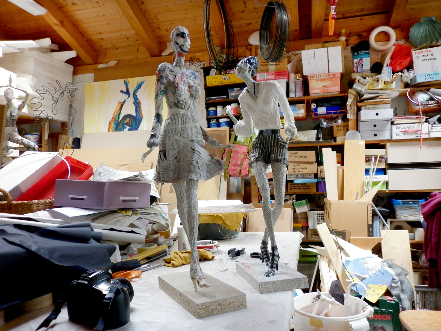 Elena Lichtsteiner, Skulpturen: Atelierimpressionen