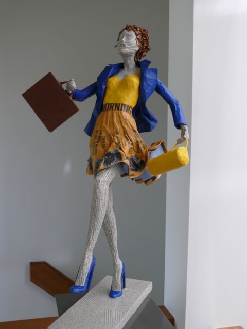 Elena Lichtsteiner, Skulpturen: Rushhour - Morgenstund ( (2013, ca. 70 cm)