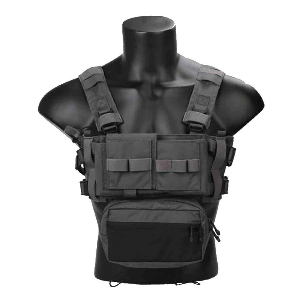 Kayheng Regolabile Gilet Tattico Airsoft Protettivo Traspirante Veste per CS Outdoor Training