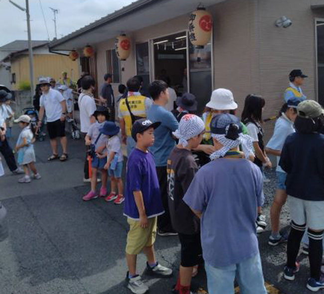 主会場となった岩曽町東2区公民館