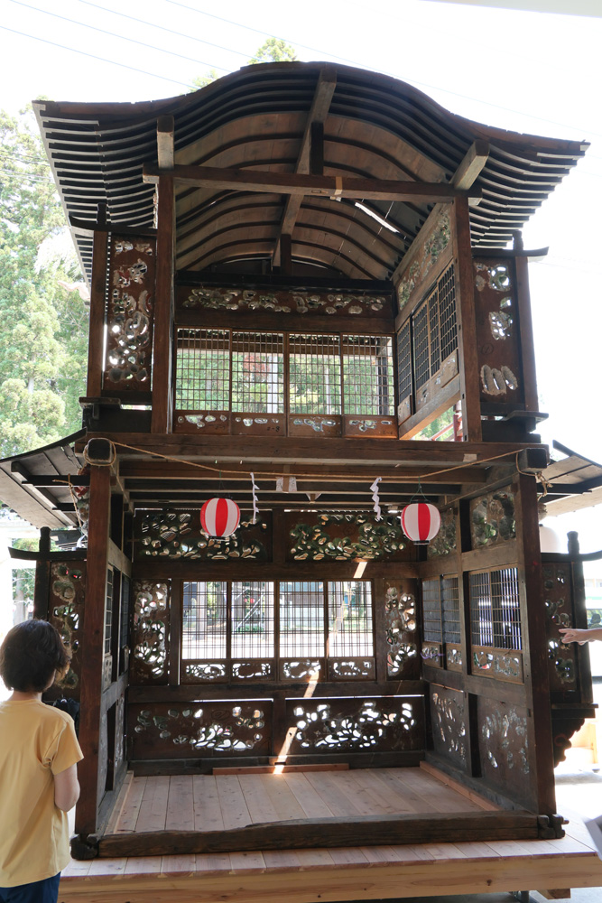 天棚の内側からの眺め
